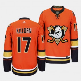 Anaheim Ducks Authentic Pro Alex Killorn #17 Orange Jersey Alternate