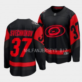 2023 NHL Stadium Series Breakaway Player Andrei Svechnikov Hurricanes Black Jersey