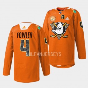 Anaheim Ducks Cam Fowler Orangewood Orange Warmup Jersey