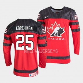 Kevin Korchinski Canada Red 2023 IIHF World Junior Championship Jersey