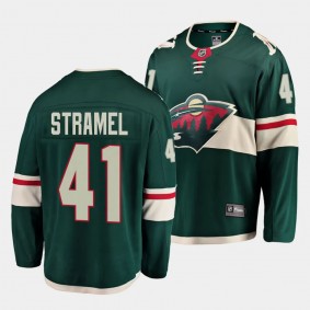 2023 NHL Draft Charlie Stramel Minnesota Wild Jersey Green Home Breakaway Player