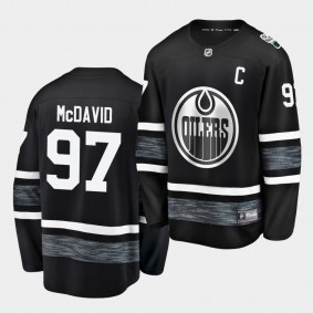 Edmonton Oilers Connor McDavid 2019 NHL All-Star Black Replica Jersey Player