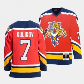 Dmitry Kulikov Florida Panthers 95-96 Authentic Blue Line Red #7 Jersey Mitchell Ness