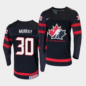 #30 Matt Murray IIHF World Championship Black Replica Jersey Men's