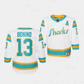 Youth Sharks Nick Bonino 2022 Special Edition 2.0 Replica White Jersey