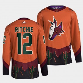 Nick Ritchie Coyotes 2022 Reverse Retro 2.0 Authentic Primegreen Orange Jersey Men's