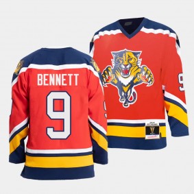 Sam Bennett Florida Panthers 95-96 Authentic Blue Line Red #9 Jersey Mitchell Ness