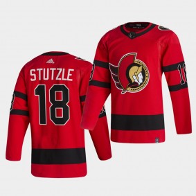 Ottawa Senators Tim Stutzle 2021 Reverse Retro Red Special Edition Authentic Jersey