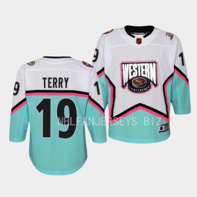 Youth Ducks Troy Terry 2023 NHL All-Star Western Conference Premier White Jersey