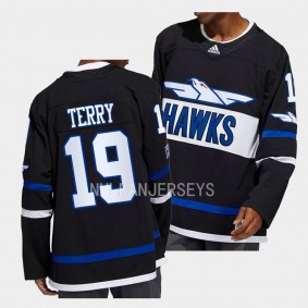 Anaheim Ducks Troy Terry Hawks Black Authentic Jersey