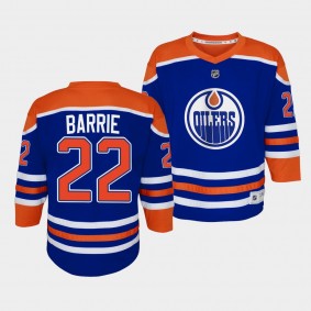 Youth Oilers Tyson Barrie 2022-23 Home Replica Player Royal Jersey